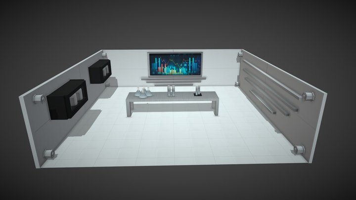 LAB Simples Retro // Retro Simple Laboratory 3D Model