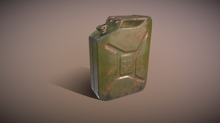 DIRTY GREEN CANISTER 3D Model
