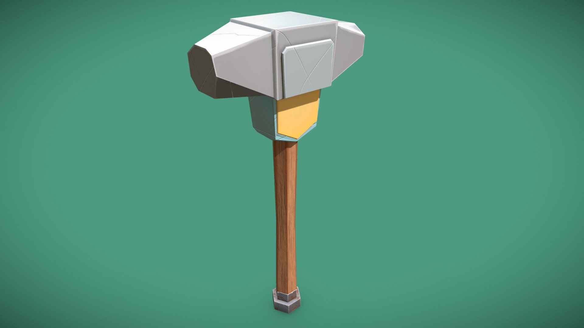 Low Poly Stylized Hammer - 3D model by acoolrocket [2bd8ec2] - Sketchfab