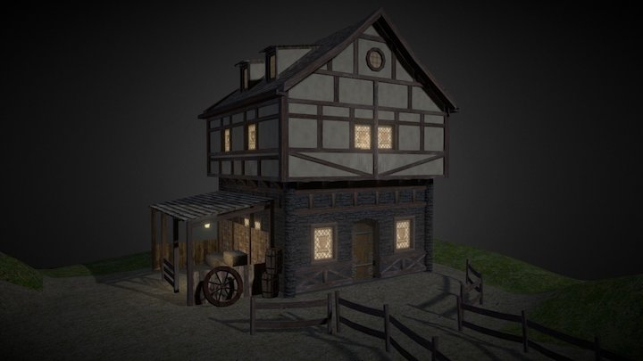 Tavern - Night 3D Model
