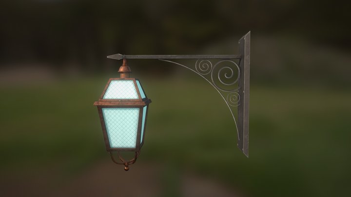 old street lantern 3D Model