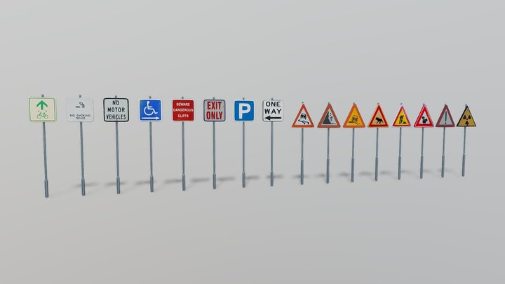 Street-sign 3D models - Sketchfab