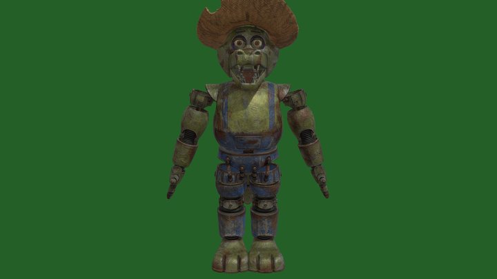 Fnaf SOTM Monty Springlock – Free 3D Model STL
