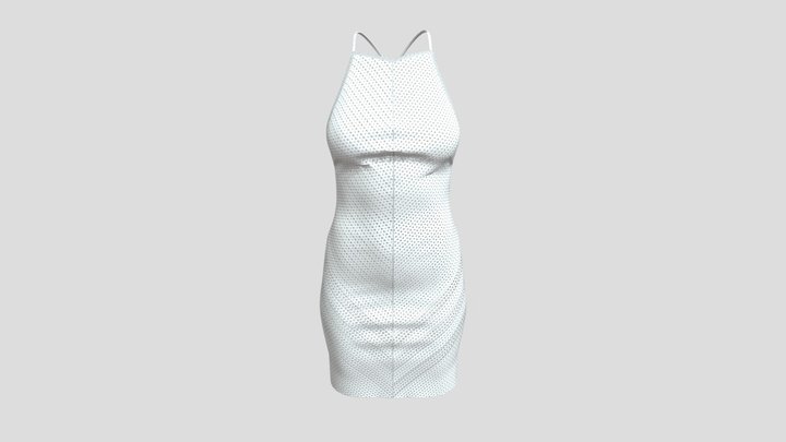FS SS23 W Openwork Knit Dress Final 3D Model