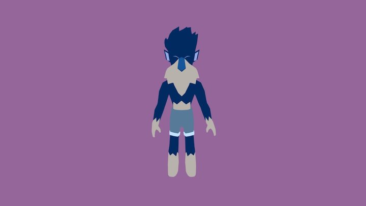 Moonchild Hound Interaction Animation 3D Model