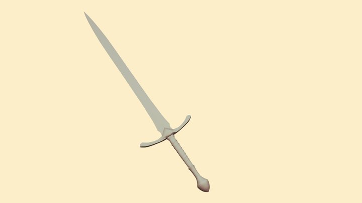 Glamdring - Gandalf Sword 3D Model
