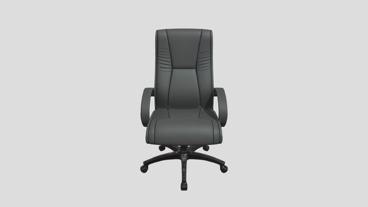 Office chair with armrests 3D Model