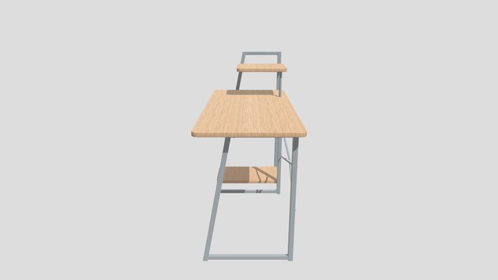 Study desk 3D Model
