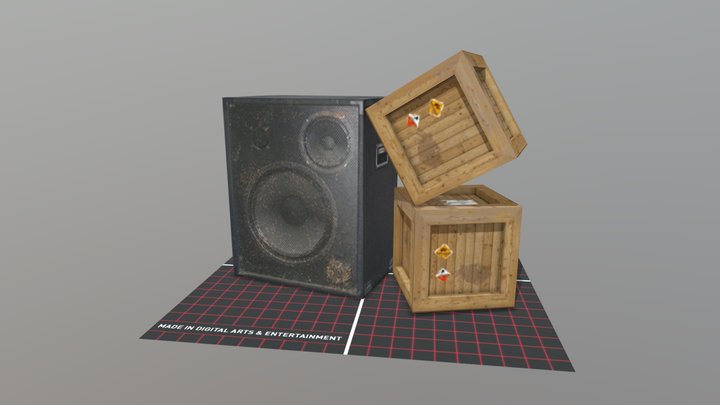 Crate_Speaker_Export 3D Model
