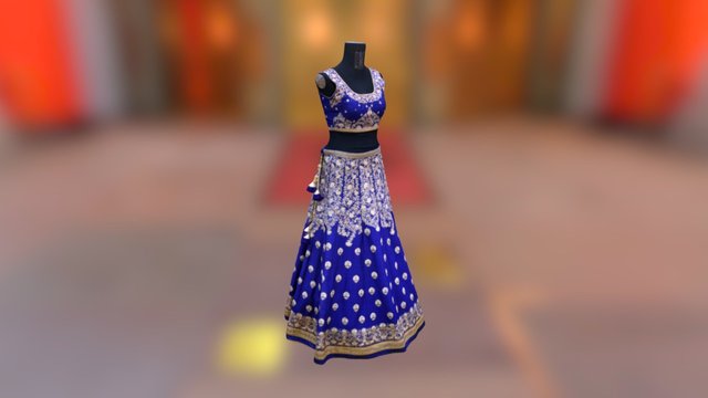 Bridal outfit 3D Model