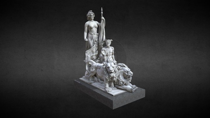 Grupo escultórico Lola Mora - HSN 3D Model
