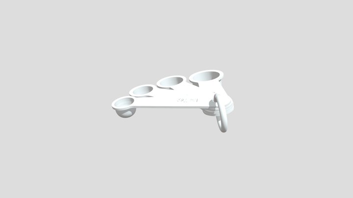 Measuring Spoon Set 3D Model