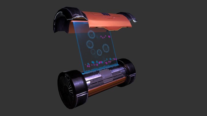 Sci Fi Scroll 3D Model