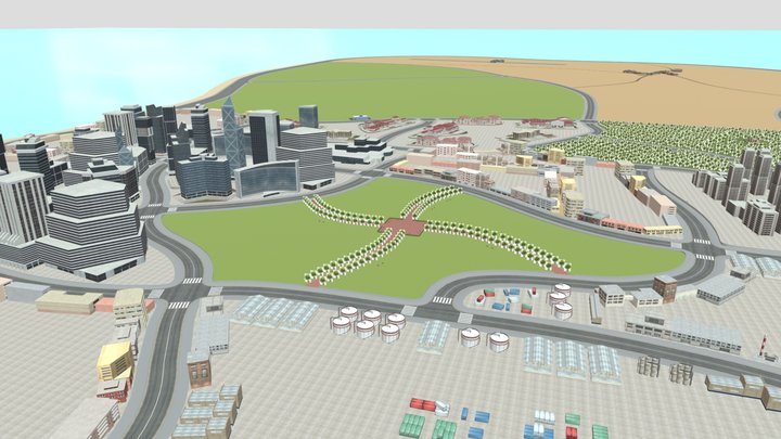 indian theft auto complete map 3D Model