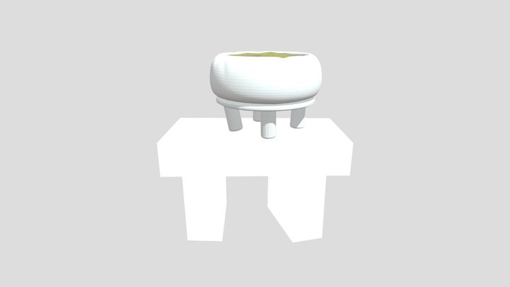 Footed Terracotta Pot
