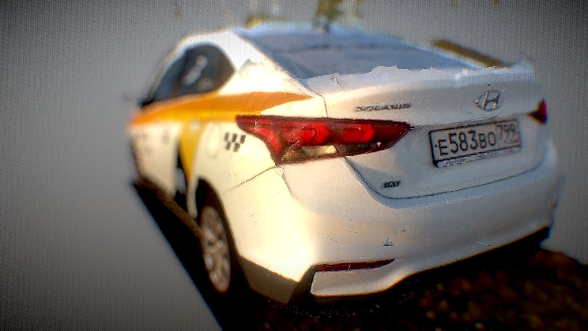 LOW-POLY CAR TAXI