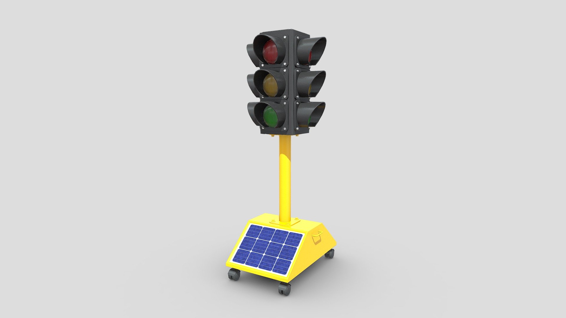 Traffic Sign Solar Cell Buy Royalty Free 3d Model By Chakkitpp 2be3231 Sketchfab Store 6522