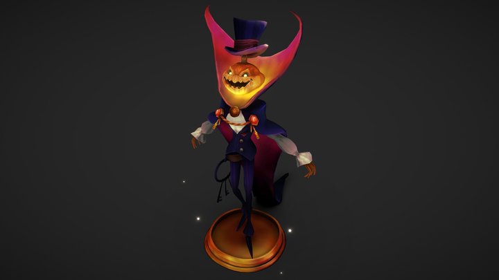 The Halloween Pumpkin. 3D Model