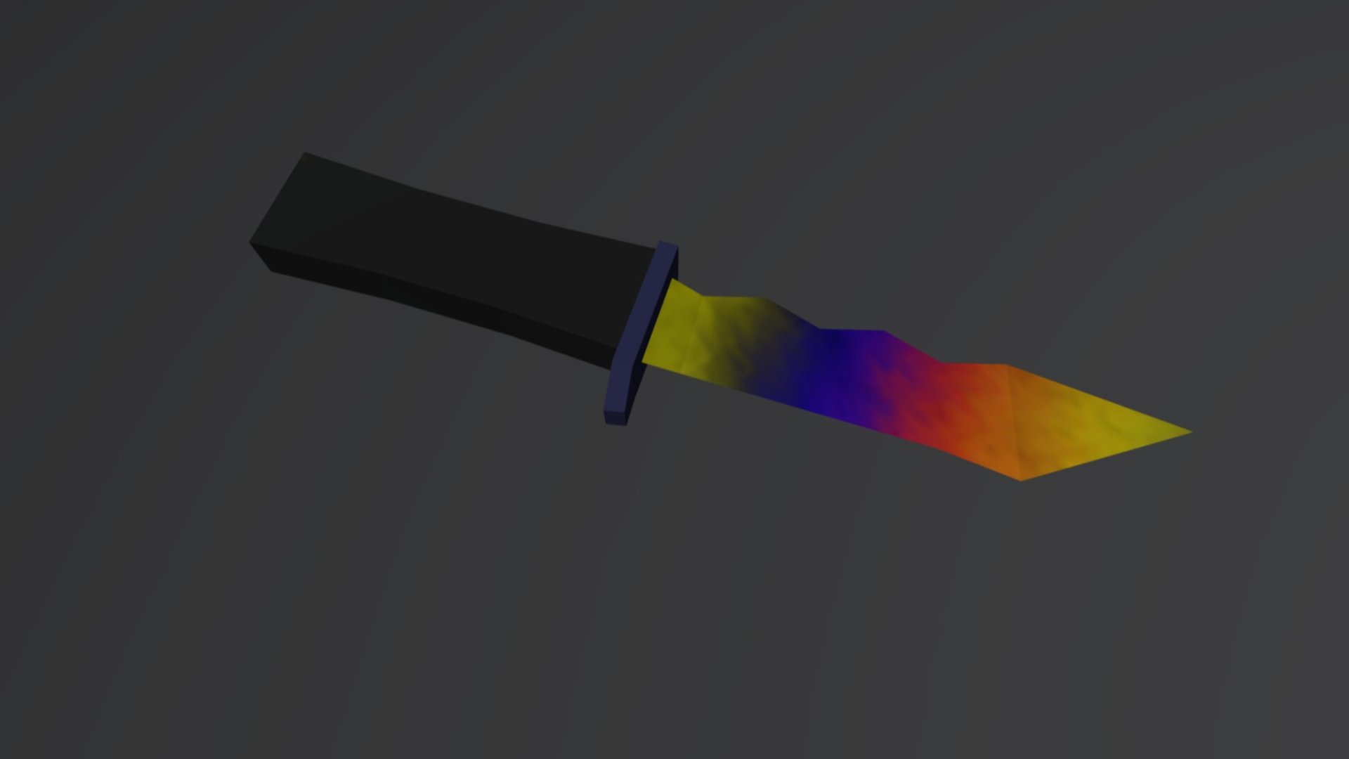 Military Knife Rainbow Rock
