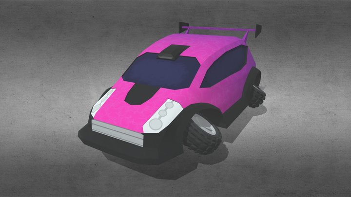 Carro Roket futurista 3D Model