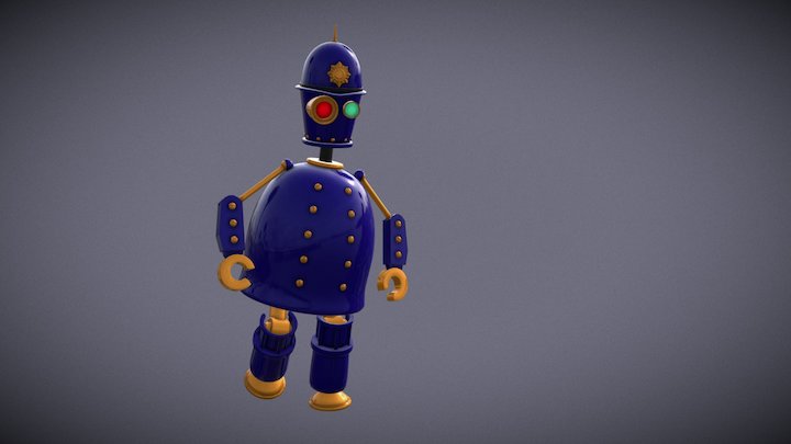 Robot Police Officer 3D Model