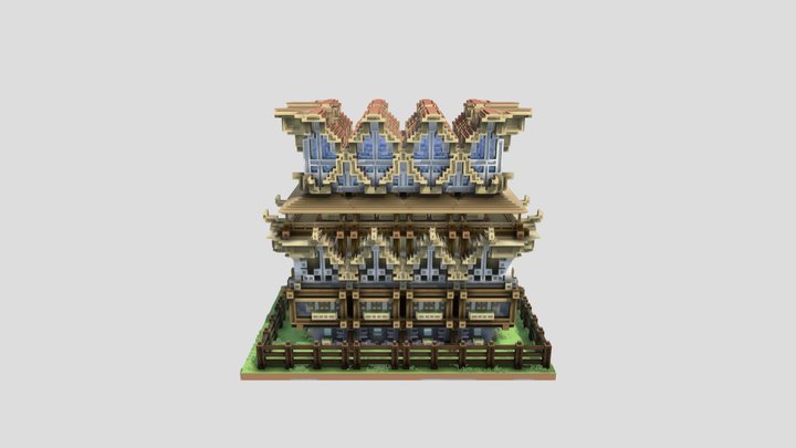 Giant Medieval House 3D Model