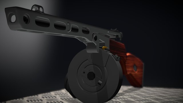 PPSH-41 3D 3D Model