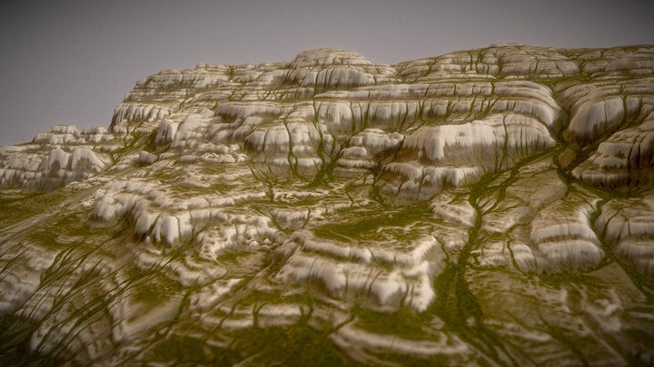 Landscape Terrain Mountain - Canyon Cliff 49051 3D Model