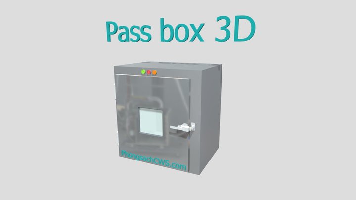 Pass box phòng sạch 3D Model