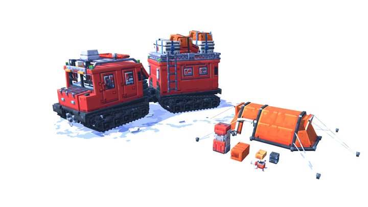 Arctic Exploration Vehicle 3D Model