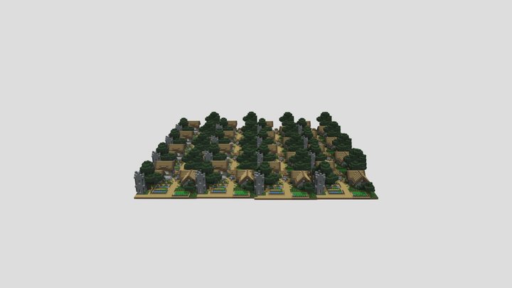 A Sunny Day In A Village – Gratis 3D-model STL