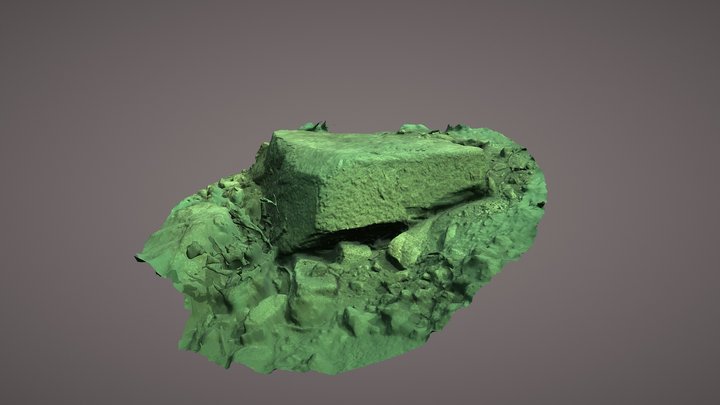 2nd Stone from mountain lake Tatra National Park 3D Model