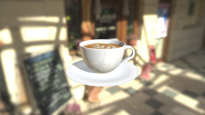 Cup of Cappuccino 3D Model