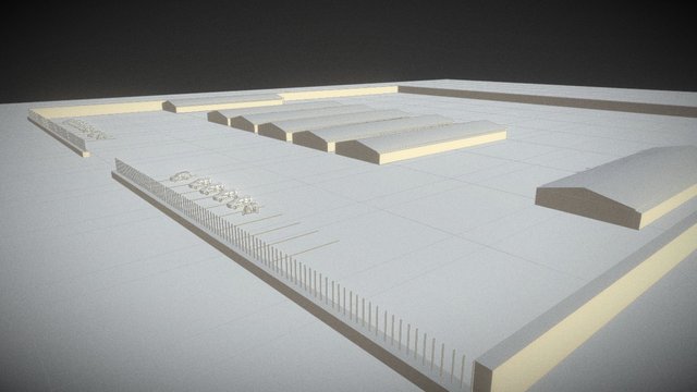 Planimetria 3D e Tregut Agro Ushqimor Tiranë 3D Model