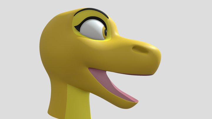 Ida open mouth 3D Model
