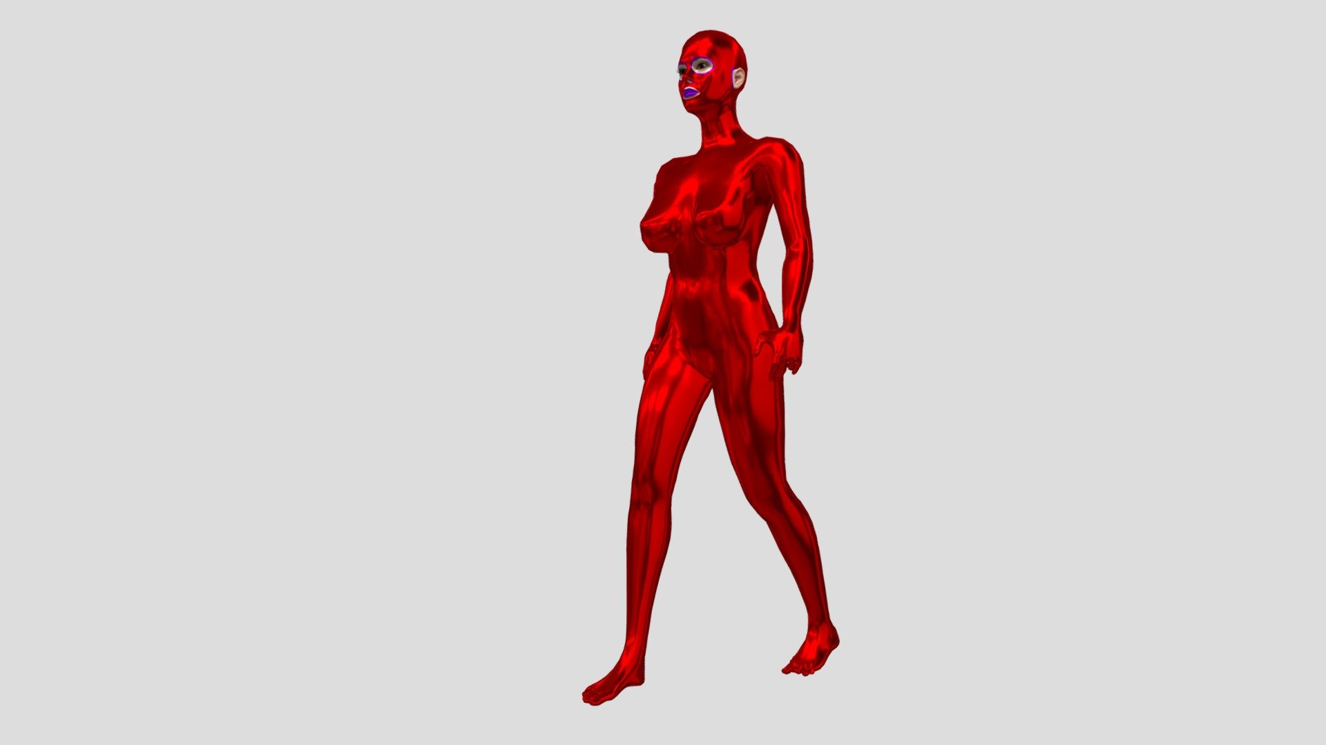 Lady Naughty GameReady Animation Test