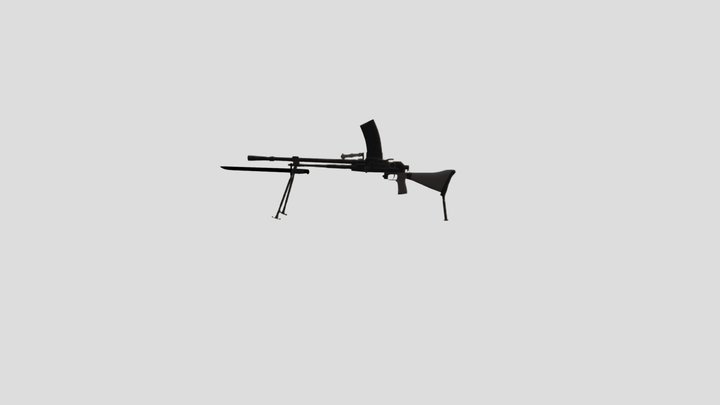 Type-99 Machine gun 3D Model