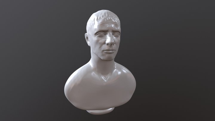 Older Man Bust 3D Model