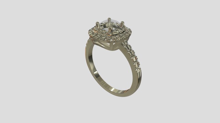 AHR019M goldring wedding engagement luxury – Modèle 3D gratuit STL
