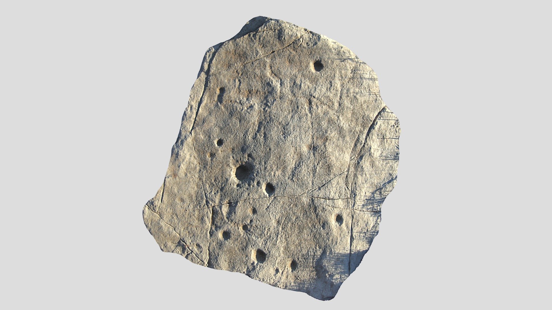Alibates Petroglyph - Faint Anthropomorph