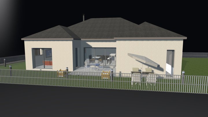 Batinnov maison individuelle à Plescop 3D Model