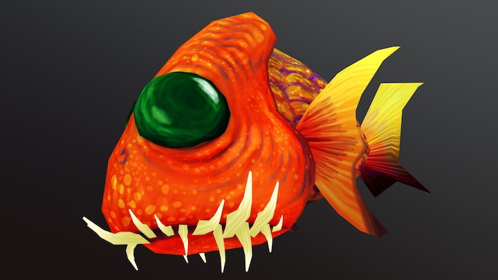 Abyssal fish 3D Model