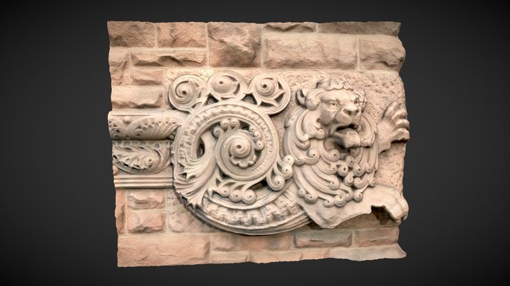 Lion Carving (Pillsbury Hall, UMN) 3D Model