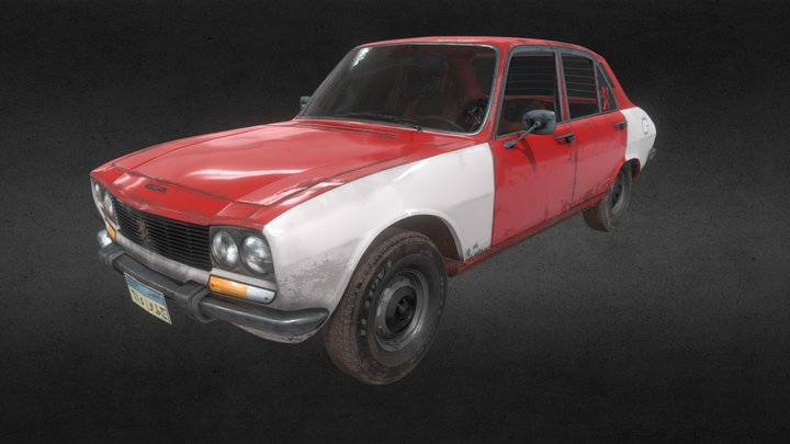 Peugeot 504 3D Model