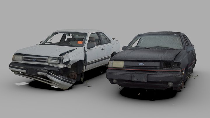 1990s Ford Escort Coupes (Free Raw Scan) – Gratis 3D-model STL