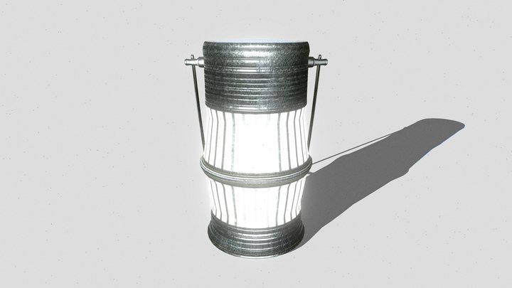 Game Ready - Old Lantern (Low Poly) 3D Model