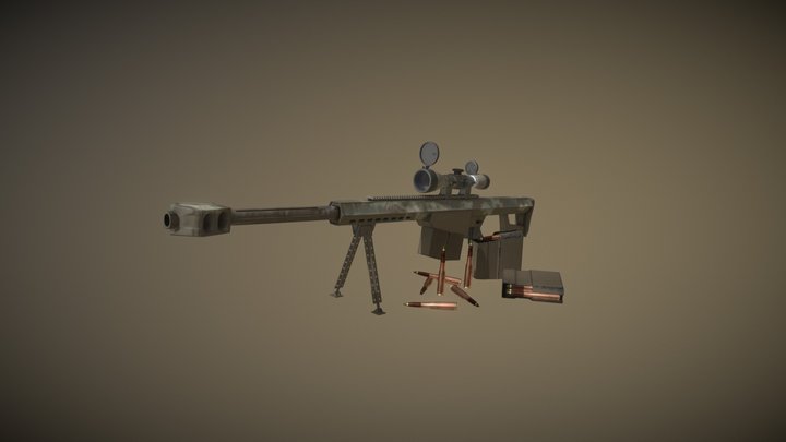 Barret Cal50 3D Model