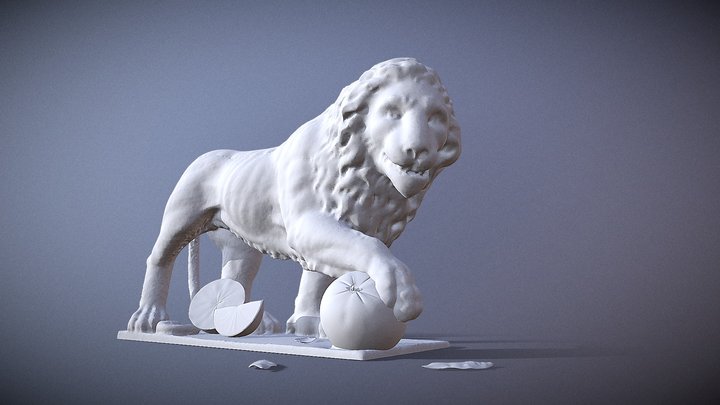 Odessa Lion_01 3D Model