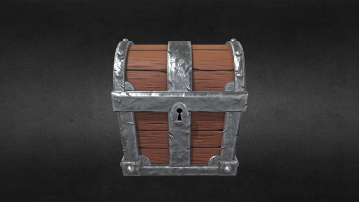 Damaged Chest 3D Model