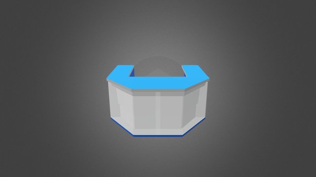 Biurko 3D 3D Model